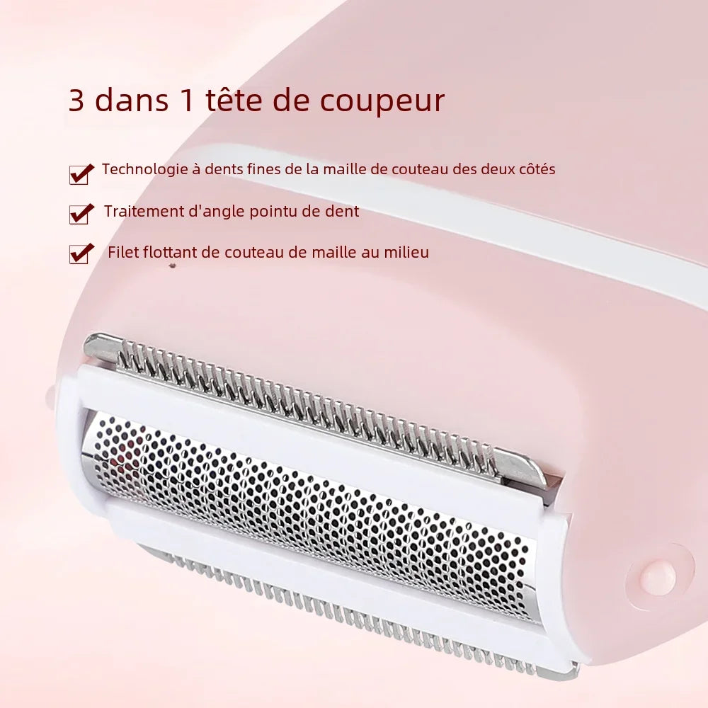 Women's 3 in 1 Shaver Electric Mini Washable Razor Special Hair Removal Equipment for Whole Body Leg Armpit Intimate Area