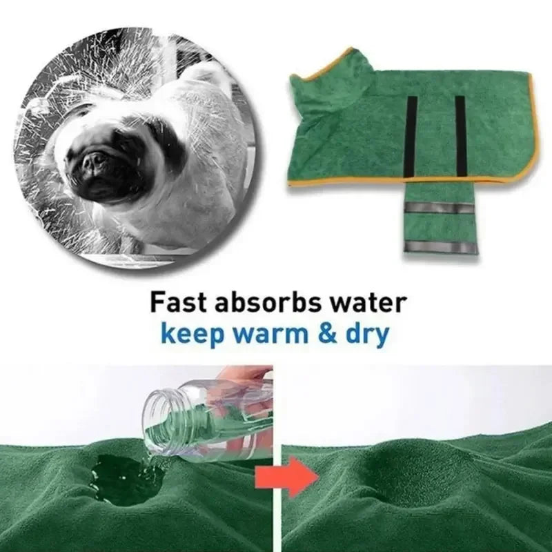 Peignoir Microfibre pour Animaux