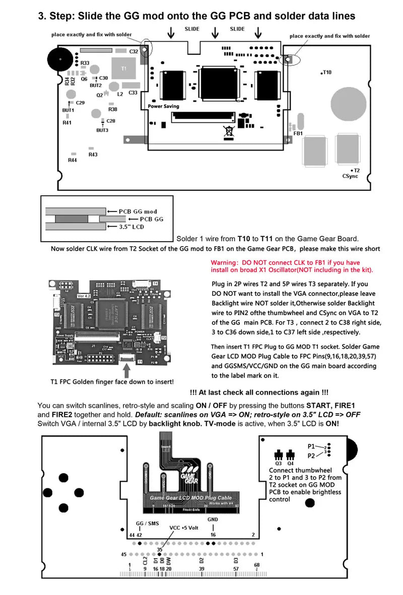 Écran LCD Game Gear