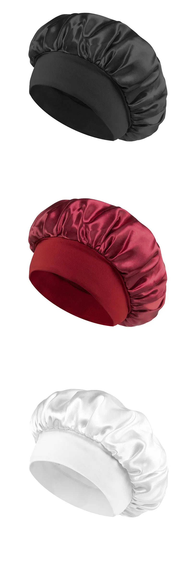 Bonnet Satin Bande Large