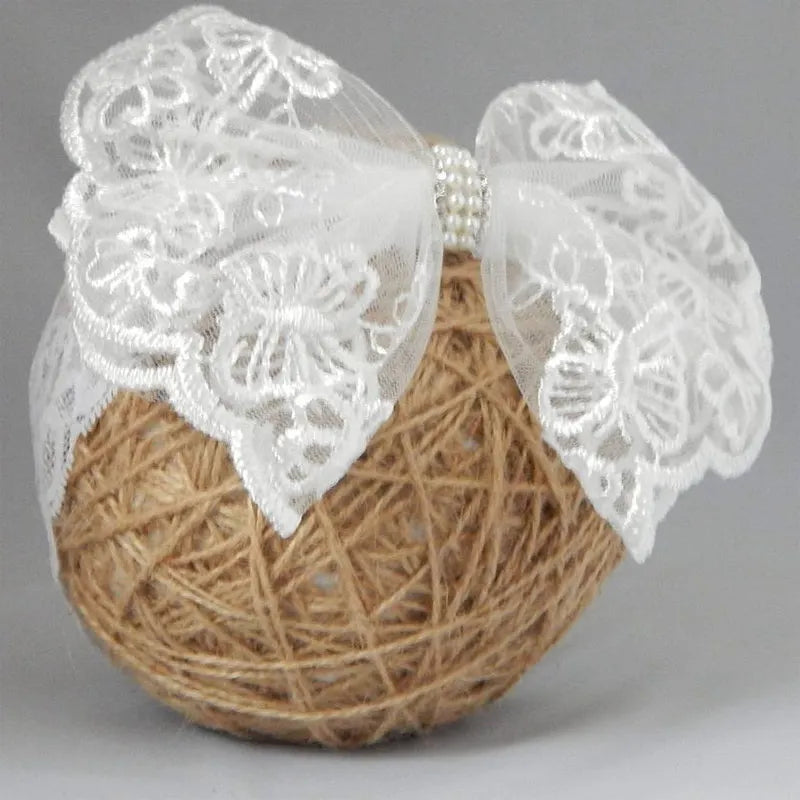 Bandeau Bébé Nœud Dentelle