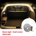 Car high brightness trunk lighting ambient light interior decoration LED wiring free automatic sensing tailgate light strip