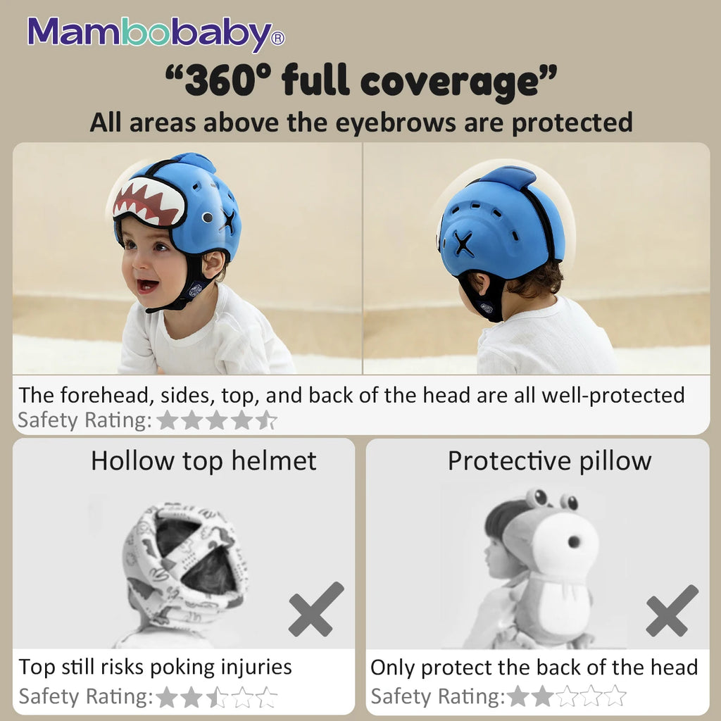 Casque Doux Anti-Chocs Bébé