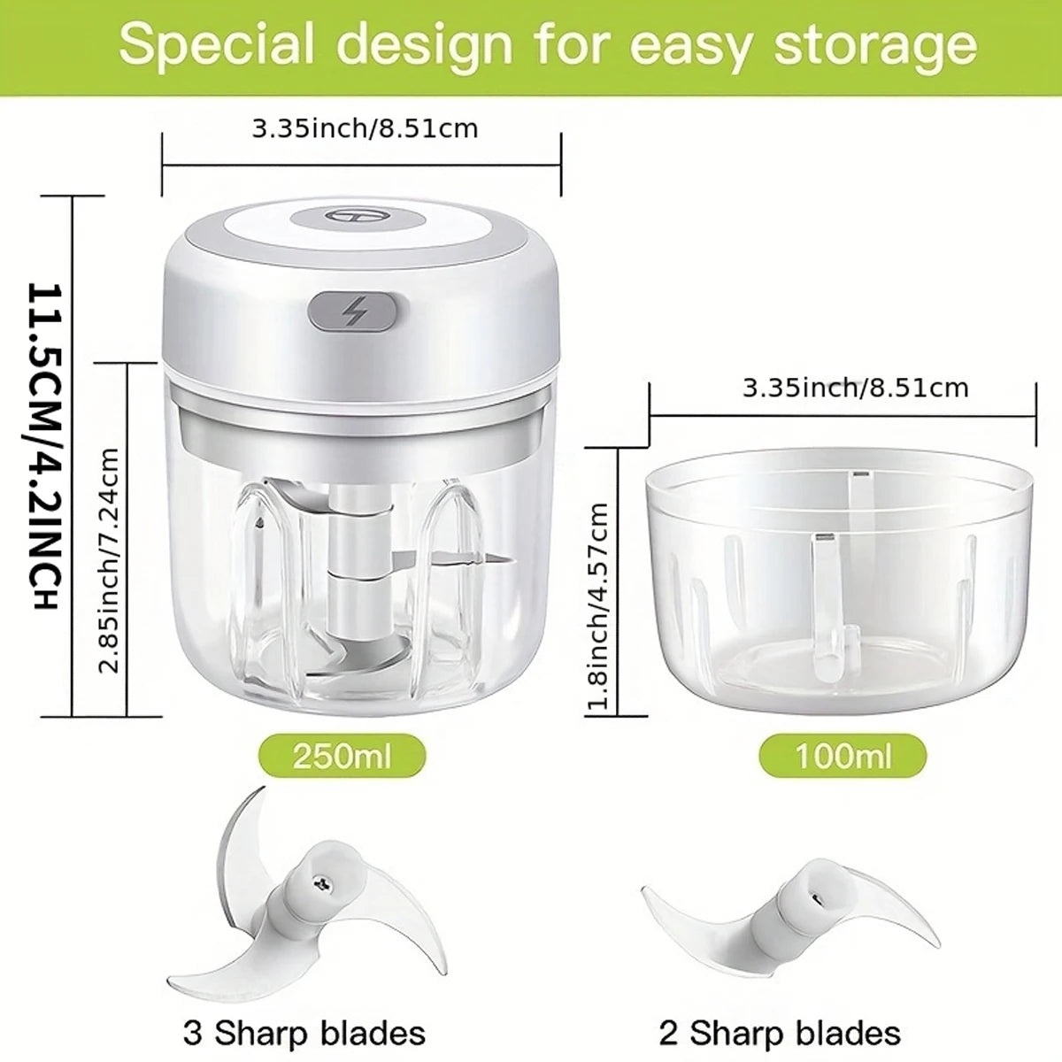 Mini Hachoir Électrique USB