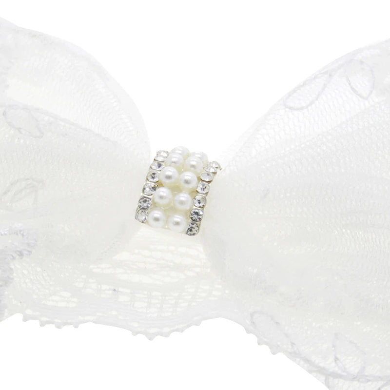 Bandeau Bébé Nœud Dentelle