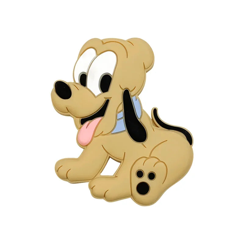 1pcs Silicone Cartoon Baby Teether Rodent Teething Toys Chewable Animal Beads Baby Products Nursing Gift DIY Pendant Necklace