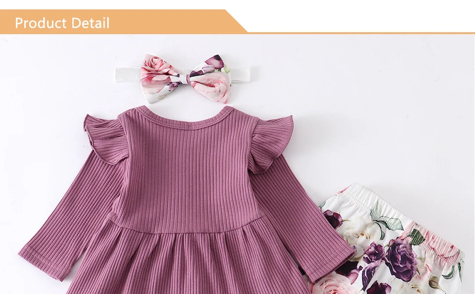 Ensemble Fleurie Bébé Fille