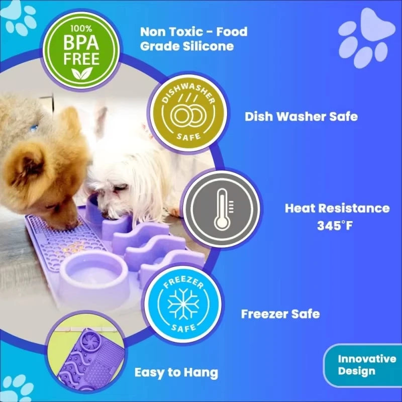 Tapis Slow Feeder Apaisant pour Chiens