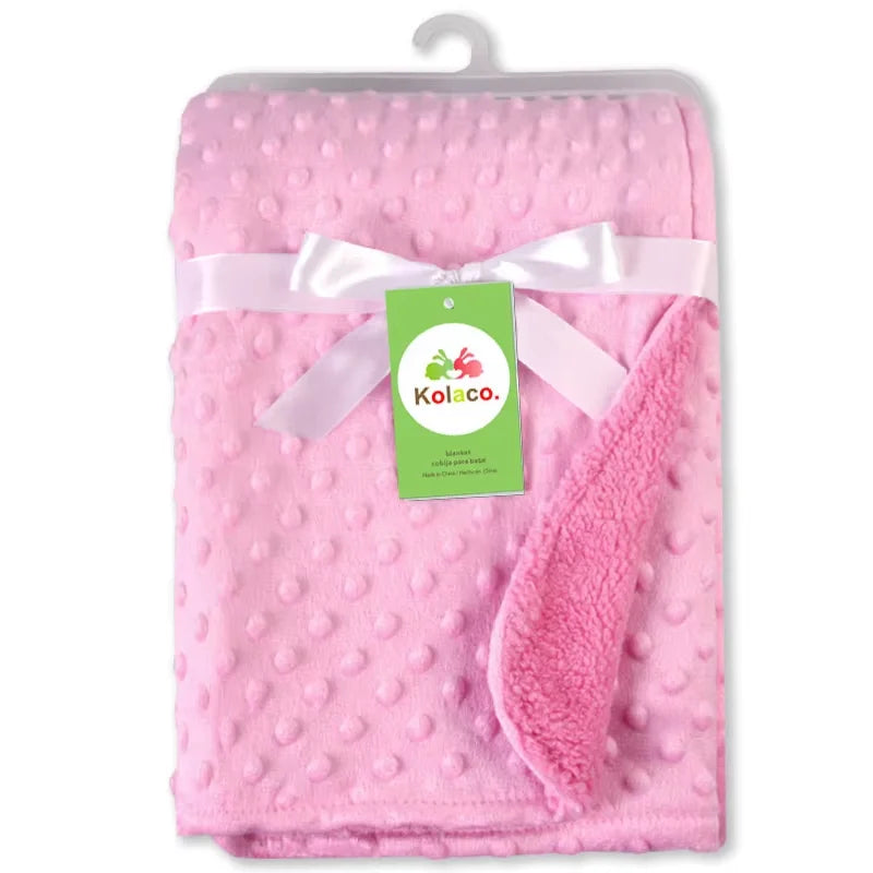 Personalized Baby Doudou Blanket - Swaddle Stroller Bed Crib with Pattern Design Unique Shower Gift Birth Gift