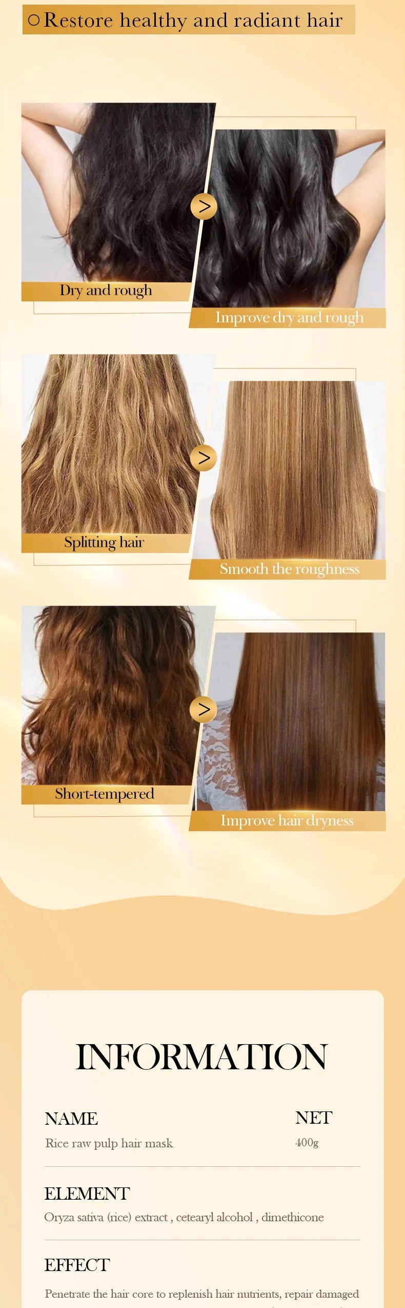 Masque Cheveux Kératine
