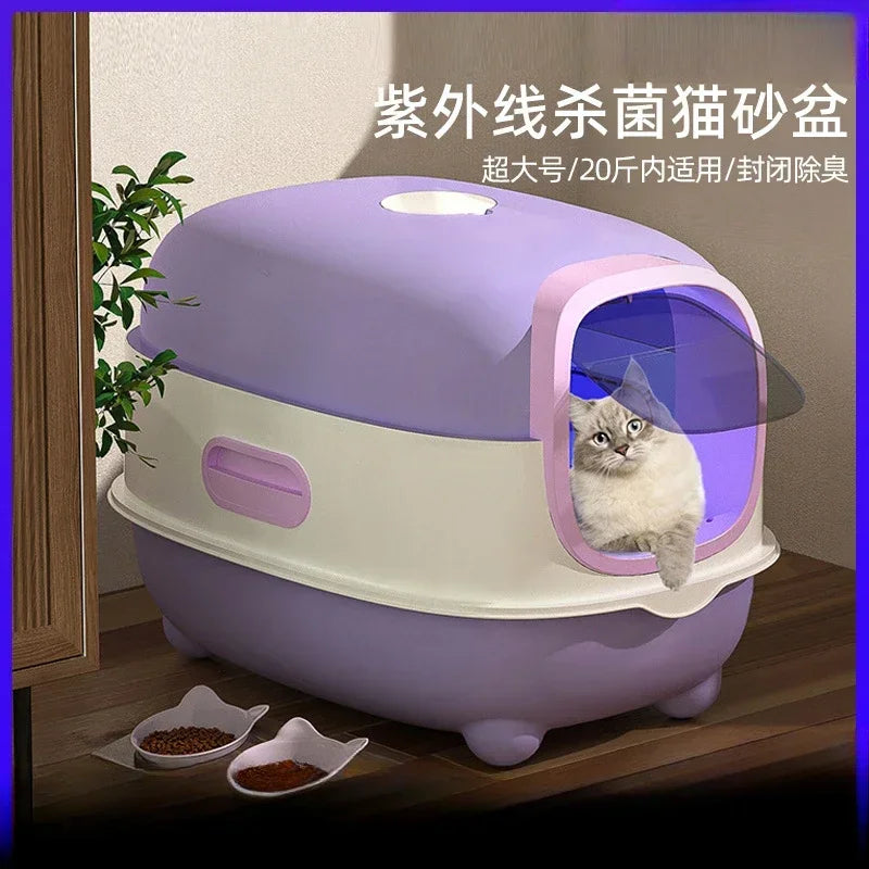 Litière XL Fermée pour Chat