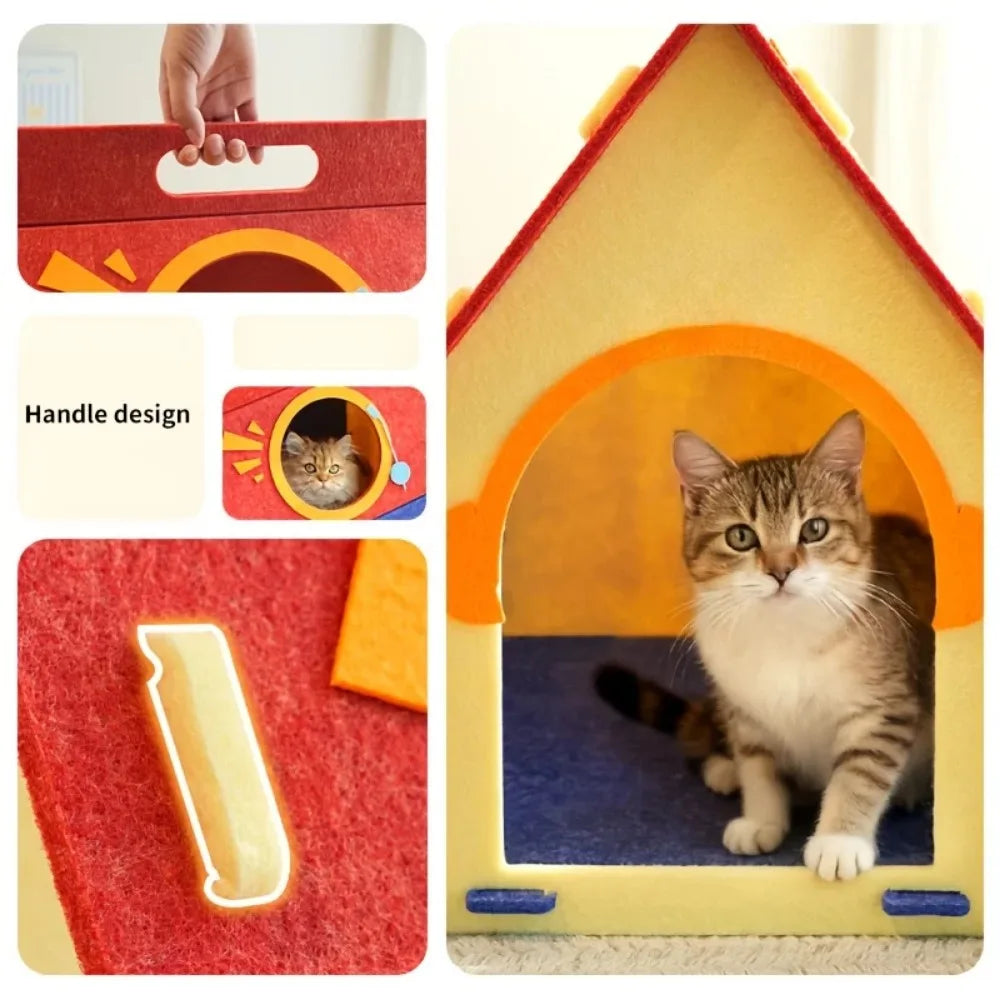 Maison Litière Douillette Chat