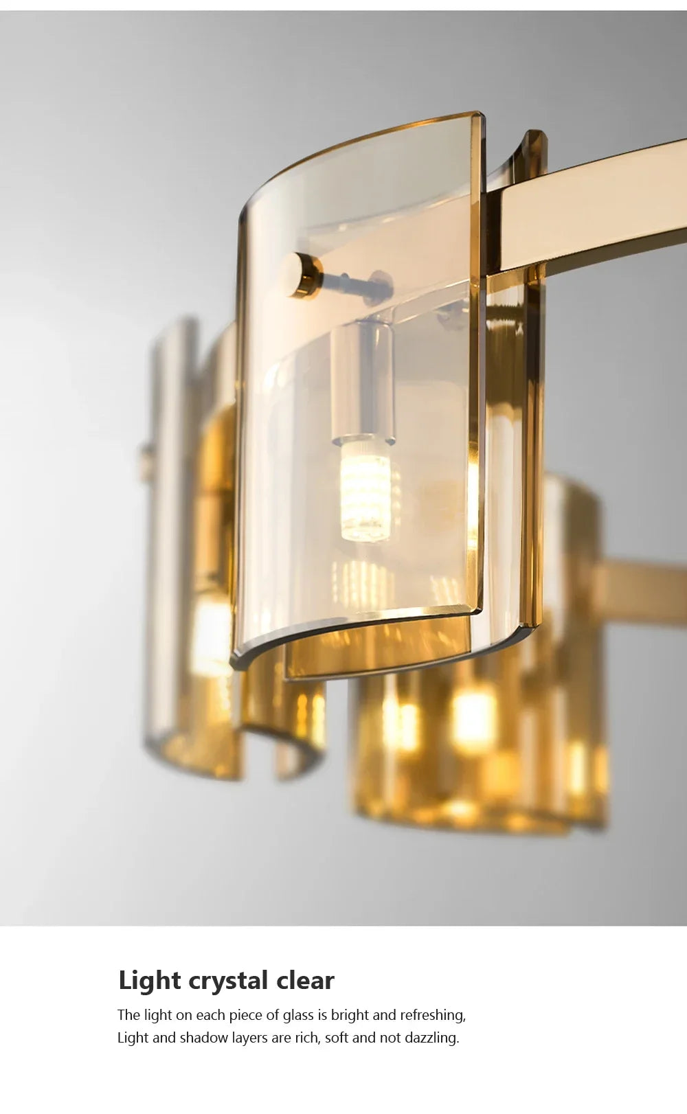 Suspension Verre Fumé Ambre