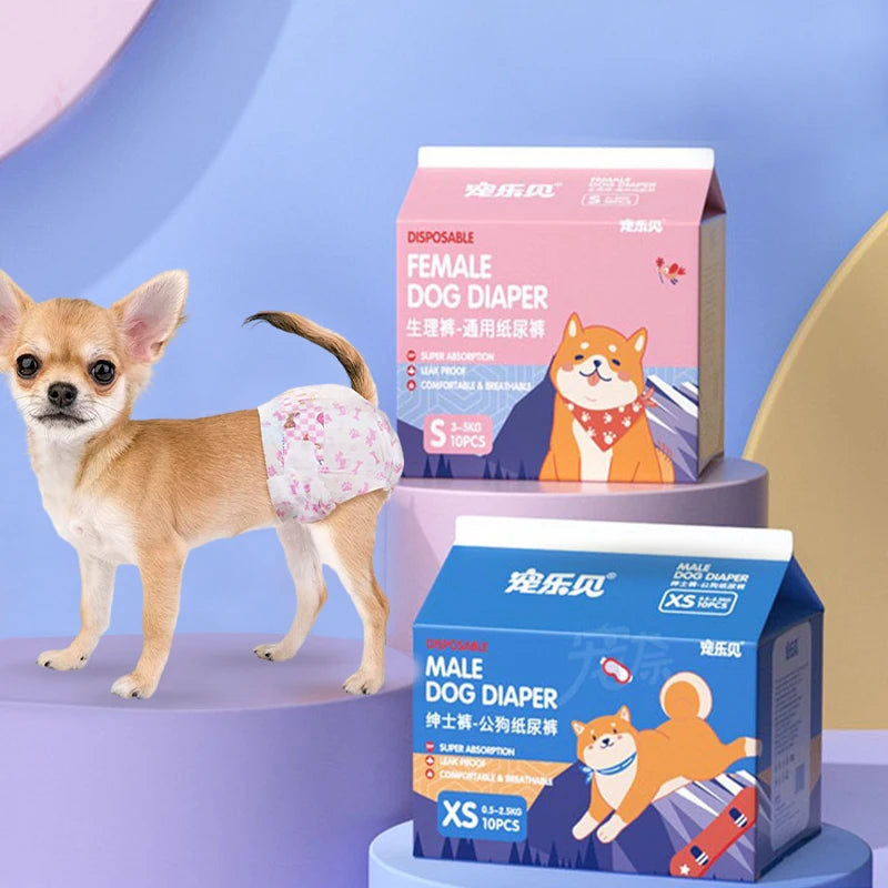 Couches Lavables Chien 10 Pièces