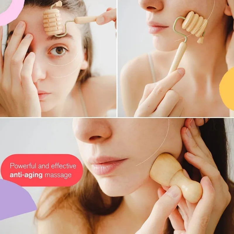 Roller Bois Massage Visage