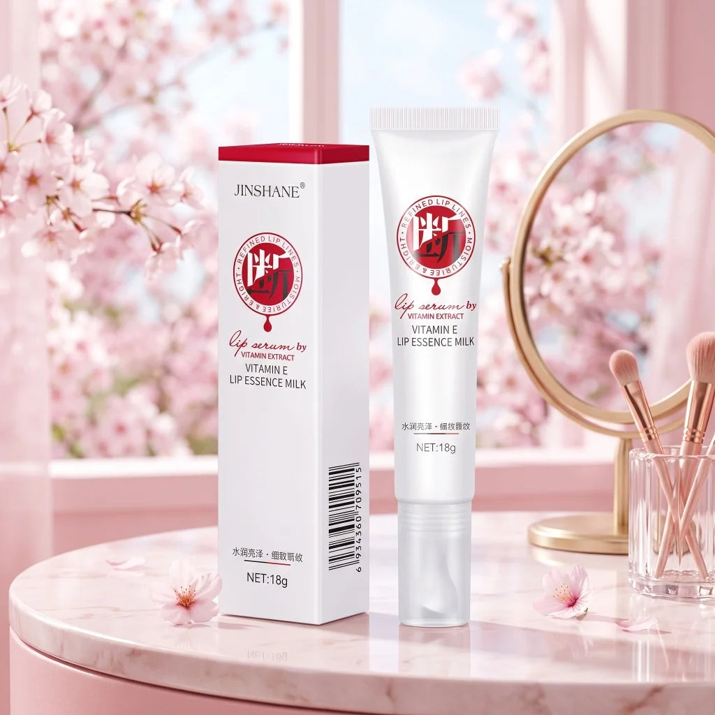Vitamin E Lip Serum Hydrate Moisturize Dry Chapped Lips Smooth Lip Lines Brighten Dull Lip Tone Mild Nourishing Daily Lip Care