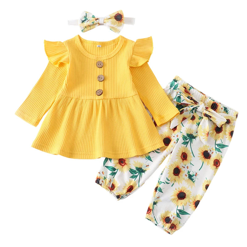 Ensemble Fleurie Bébé Fille