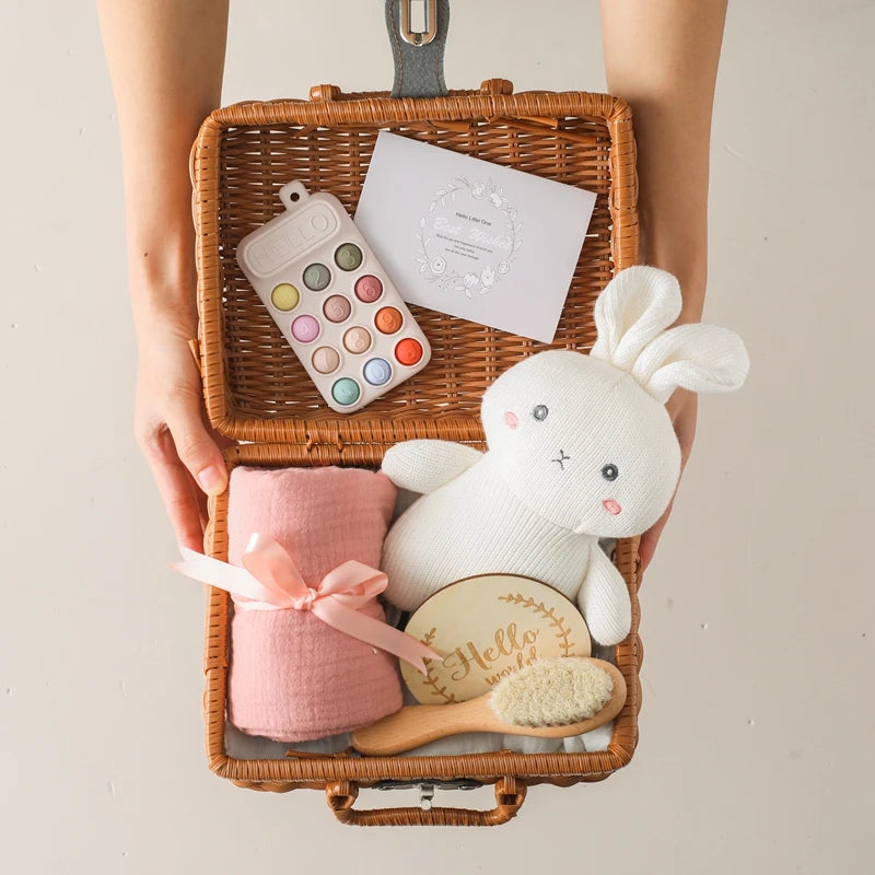 BaBy Accessories Photography Props Newborn Keepsakes Memories Milestone Cards Monthly Blanket Babies Photos Baby Birth Gift Set