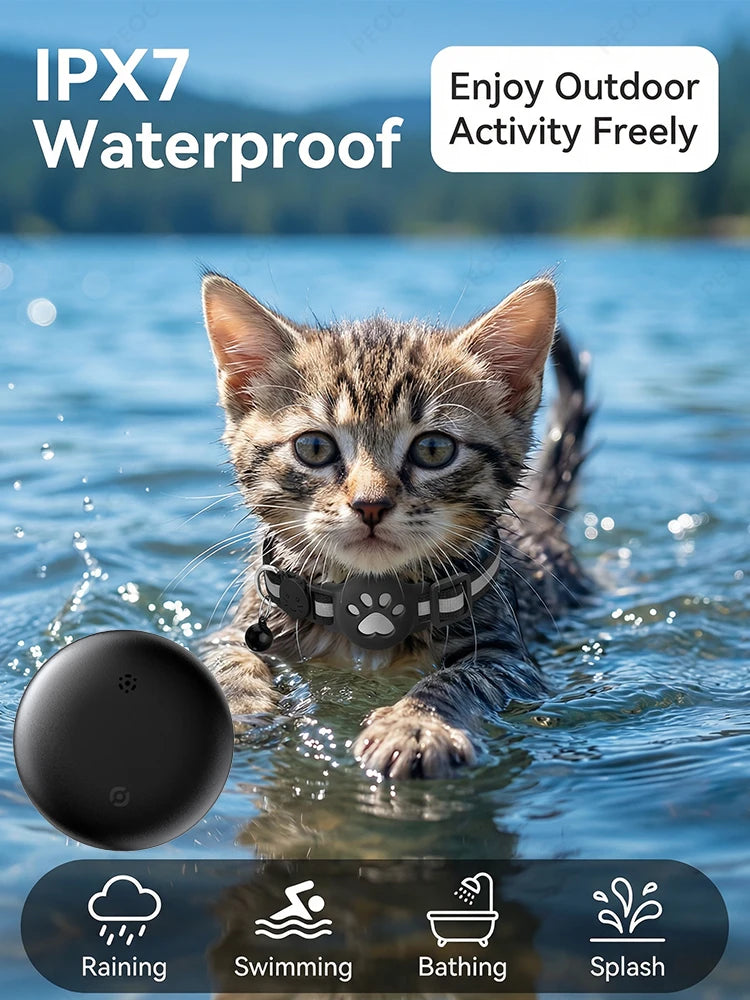 Collier GPS Anti-Perte Chat