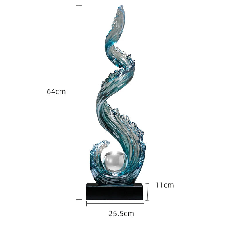 Sculpture Bleue Feng Shui