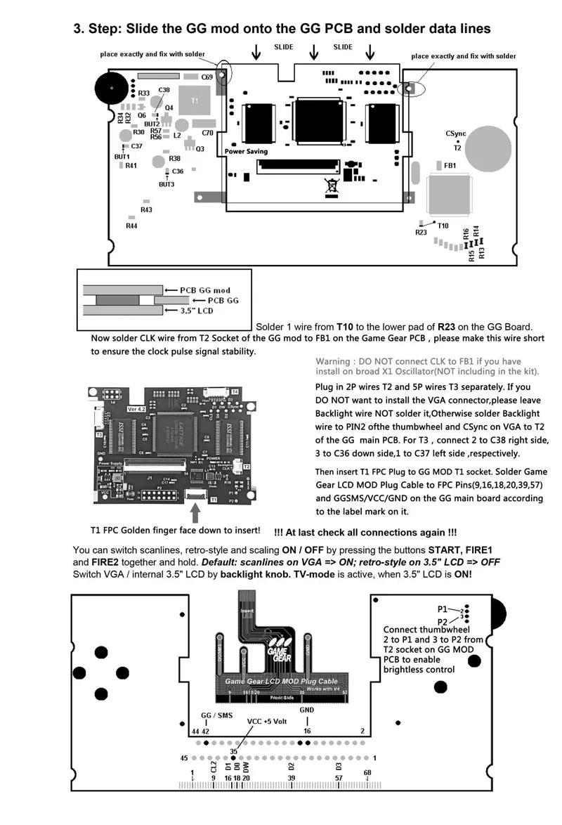 Écran LCD Game Gear