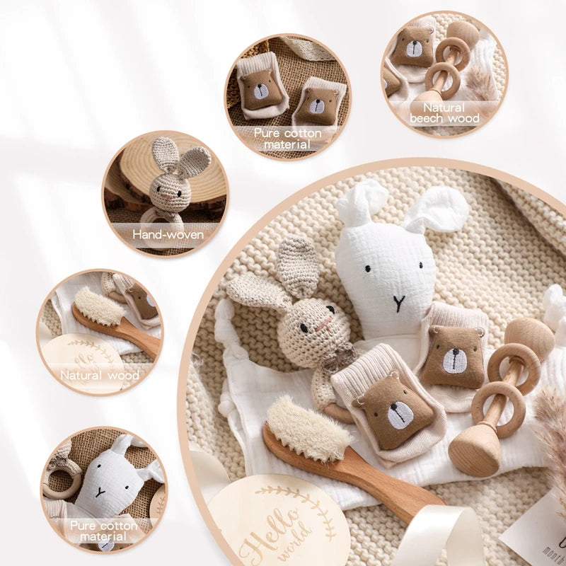 BaBy Accessories Photography Props Newborn Keepsakes Memories Milestone Cards Monthly Blanket Babies Photos Baby Birth Gift Set