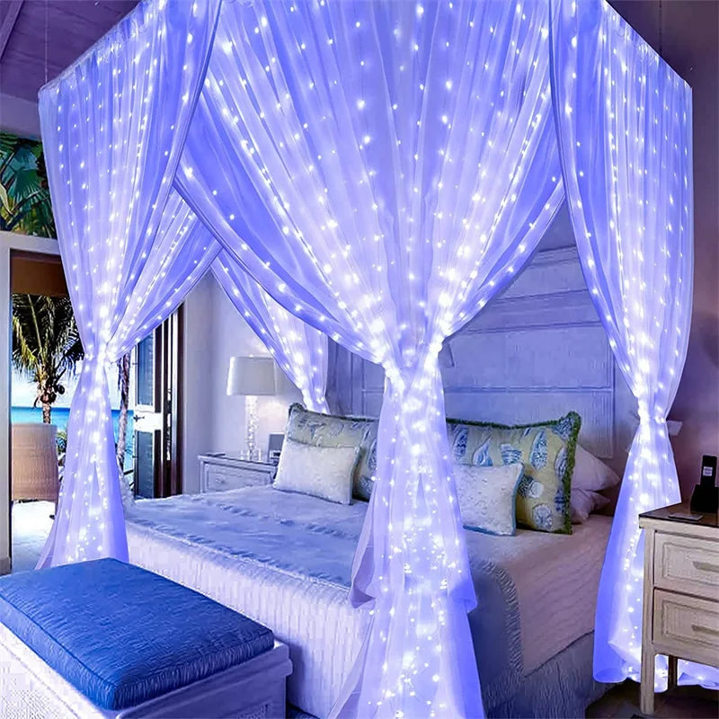 Guirlande Rideau LED Maison