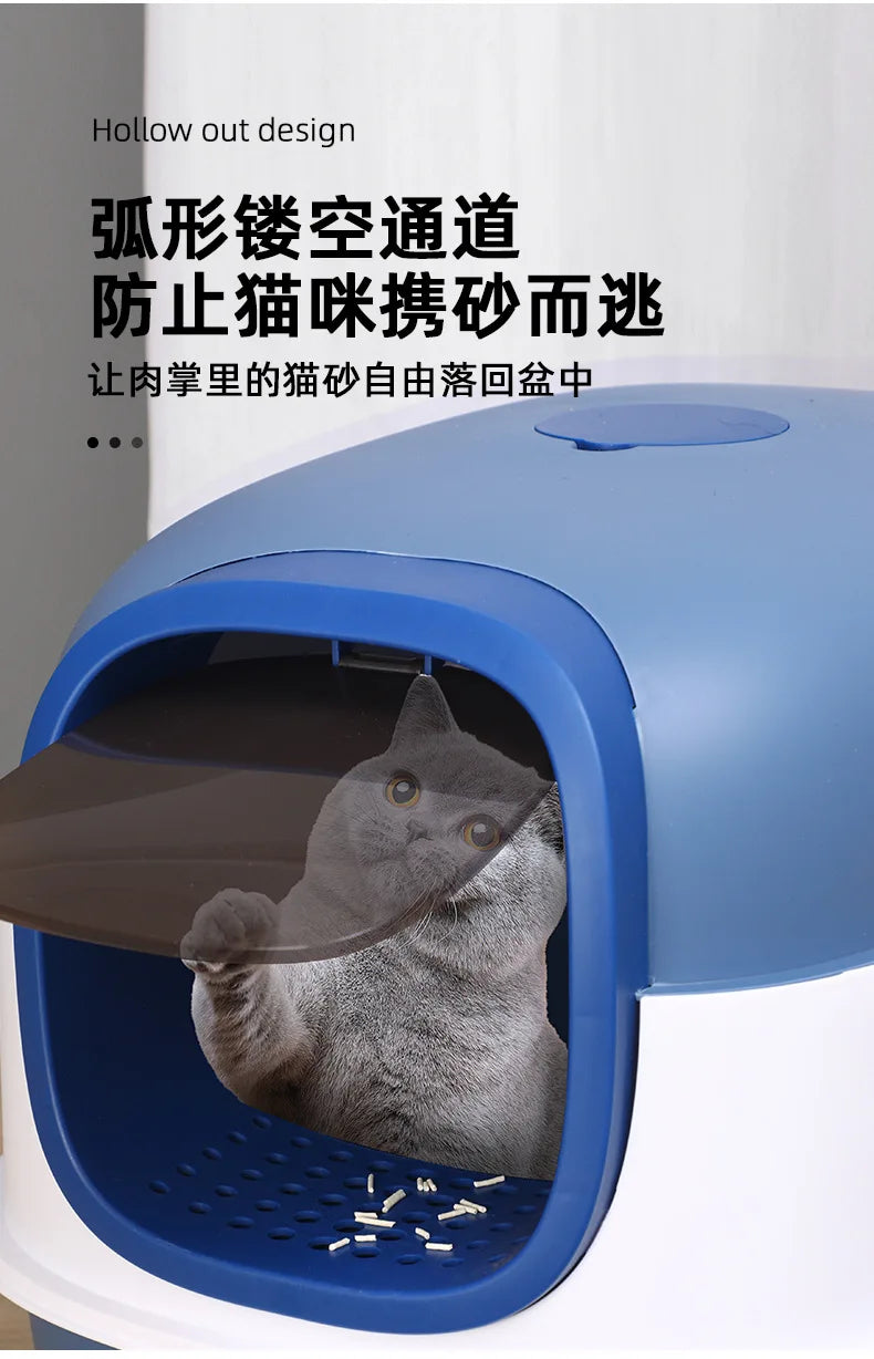 Litière XL Fermée pour Chat