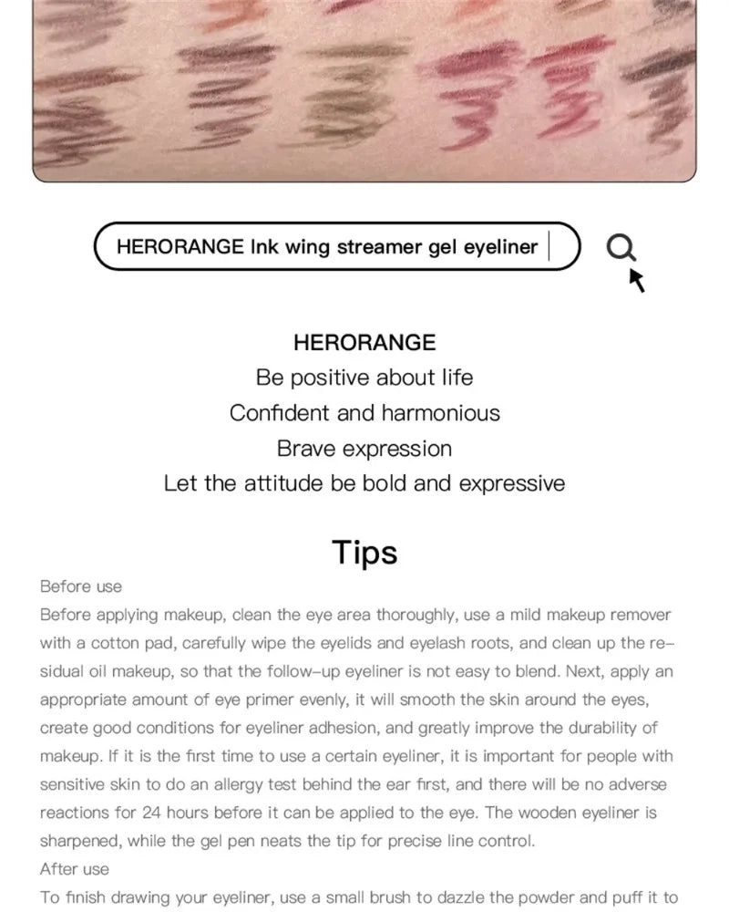 Eyeliner 12 Couleurs