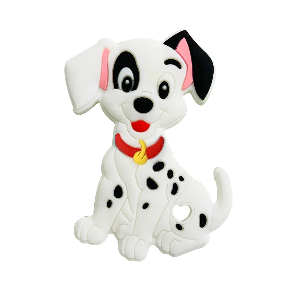 1pcs Silicone Cartoon Baby Teether Rodent Teething Toys Chewable Animal Beads Baby Products Nursing Gift DIY Pendant Necklace