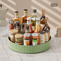 360 Rotating Seasoning Storage Rack Multifunction Pantry Cabinet Turntable for Cosmetics Kitchen Accessories Organizer Tray