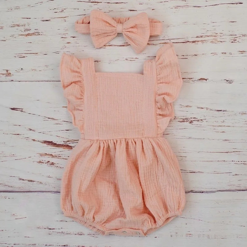 Barboteuse Bébé Rose Poudré
