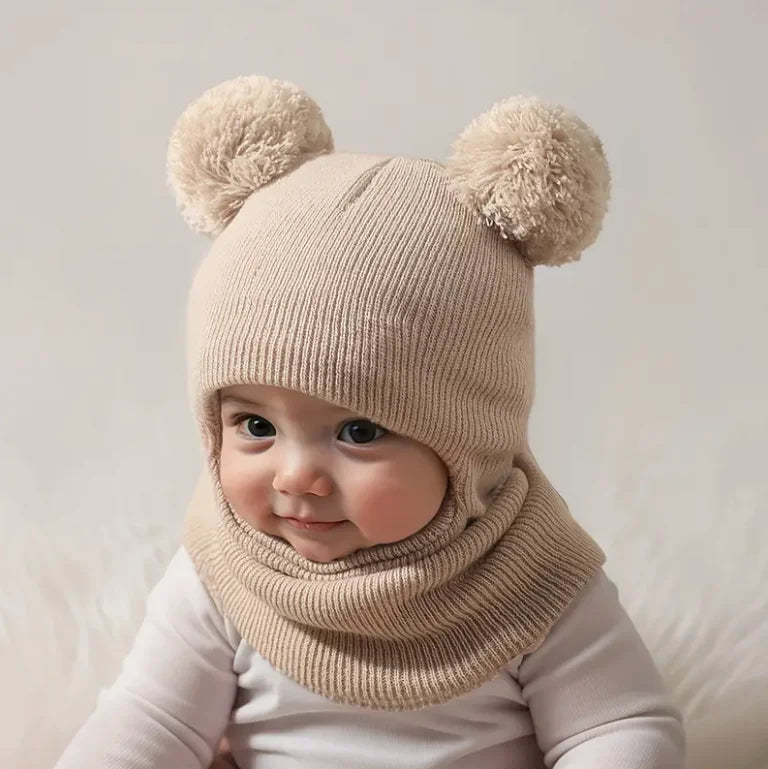 Bonnet Hiver Bébé Pompon