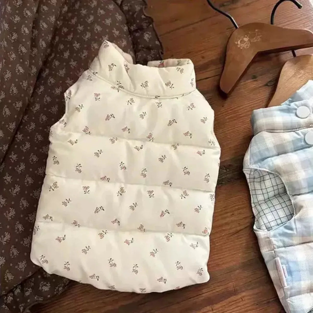 Gilet Chaud Fleuri Pour Animaux
