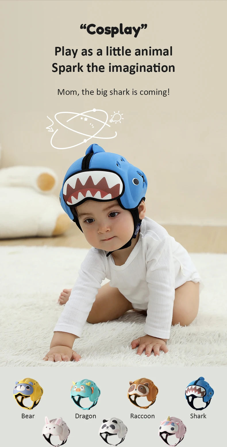 Casque Doux Anti-Chocs Bébé