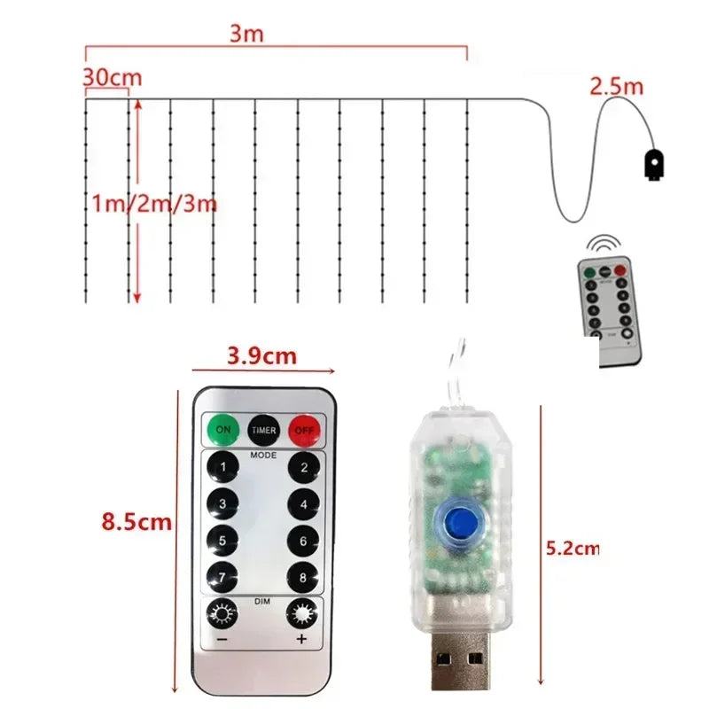 Guirlande LED Rideau Magique