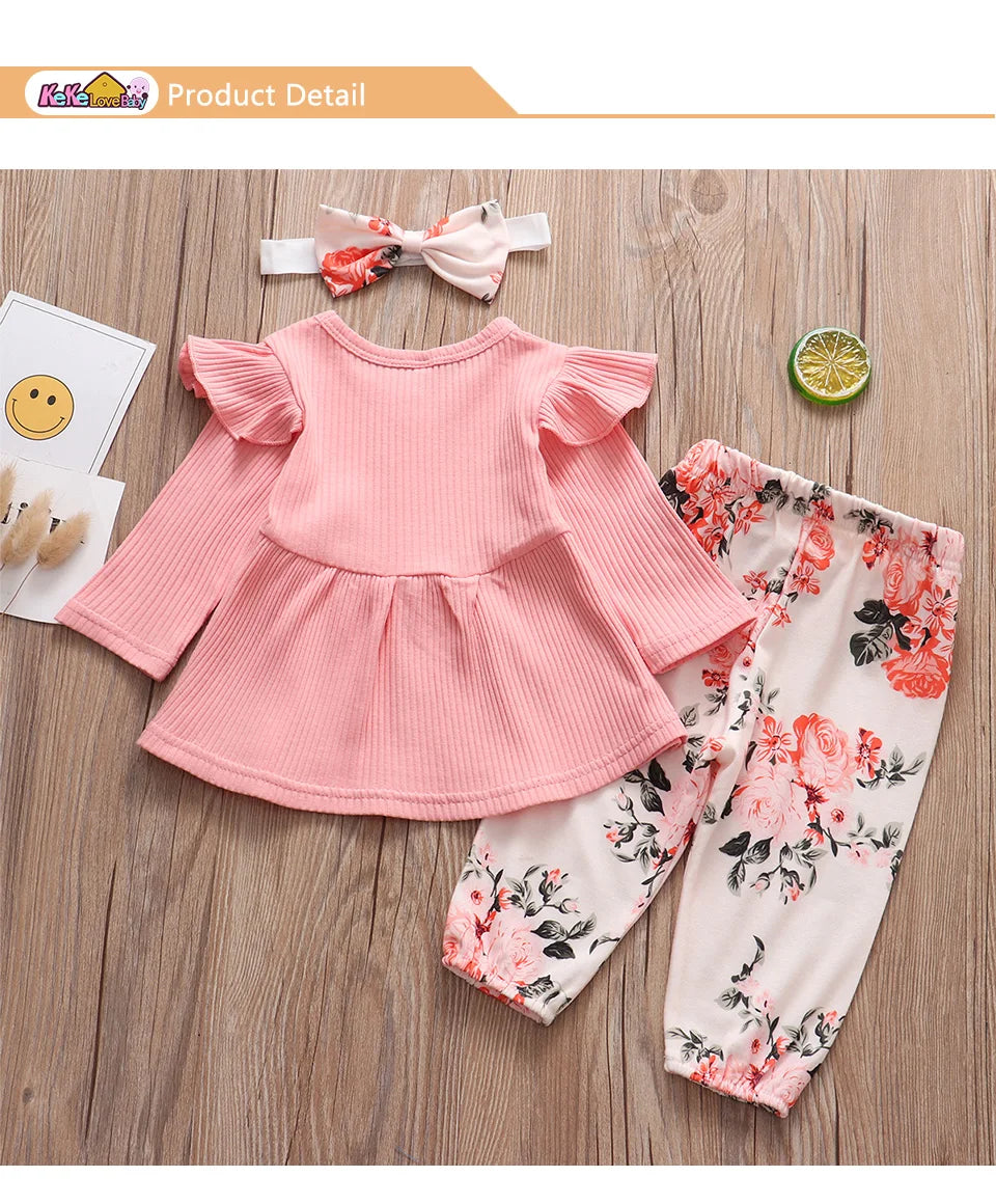 Ensemble Fleurie Bébé Fille