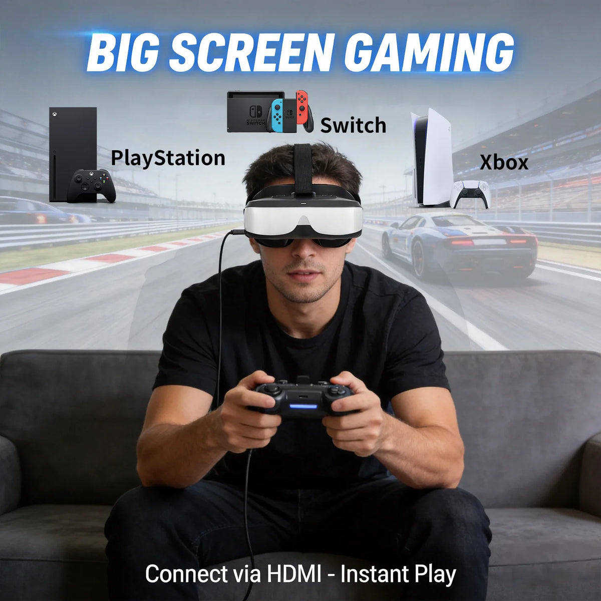 Écran Gaming Tête Montée