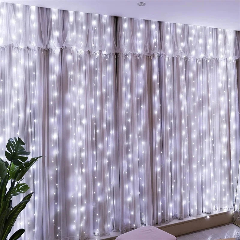 Guirlande Rideau LED Maison
