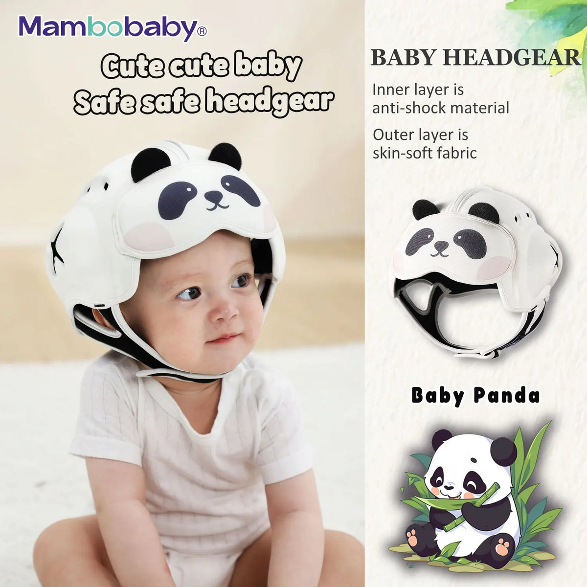 Casque Doux Anti-Chocs Bébé