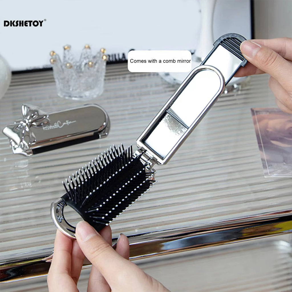 Miroir Peigne Pliable de Voyage