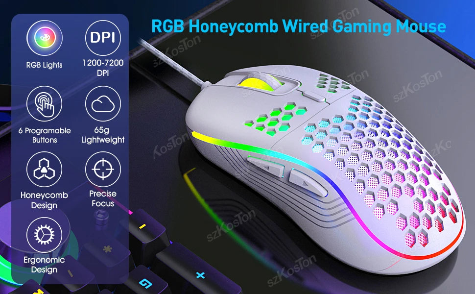 Souris Gaming Honeycomb RGB