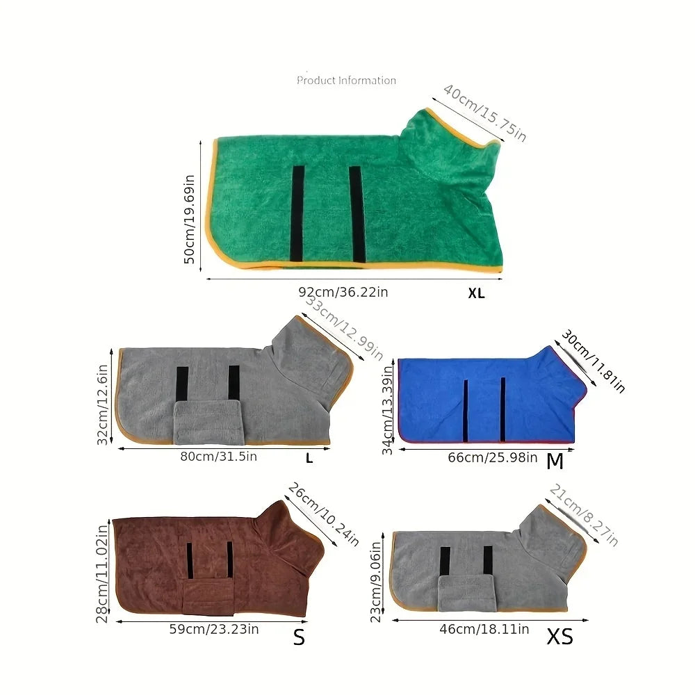 Peignoir Microfibre pour Animaux