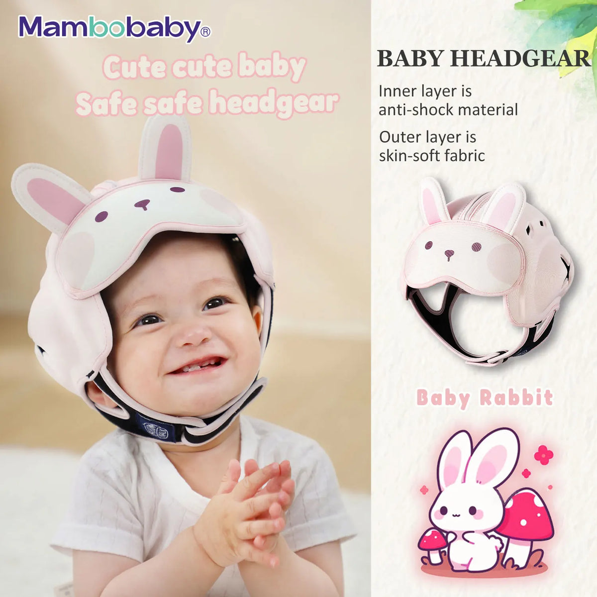 Casque Doux Anti-Chocs Bébé