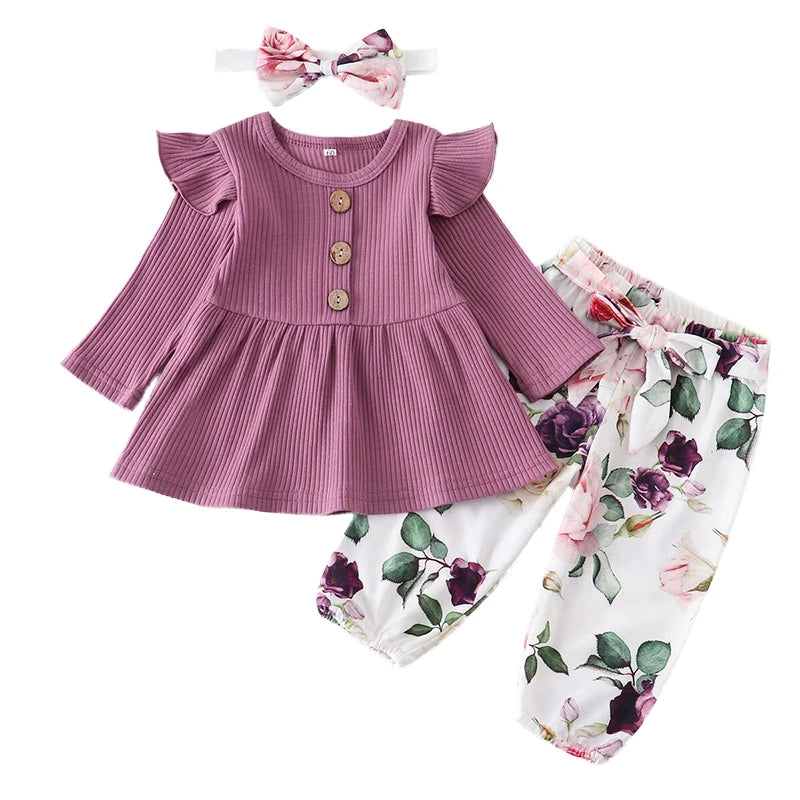Ensemble Fleurie Bébé Fille
