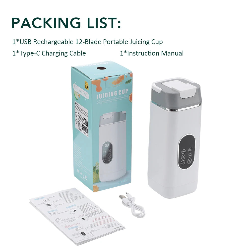 Blender Portable USB 6 Lames