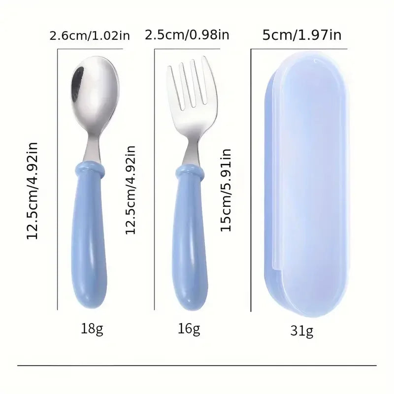 Couverts Bébé Inox Pratiques