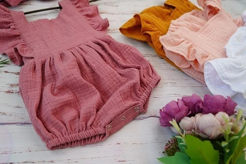 Barboteuse Bébé Rose Poudré