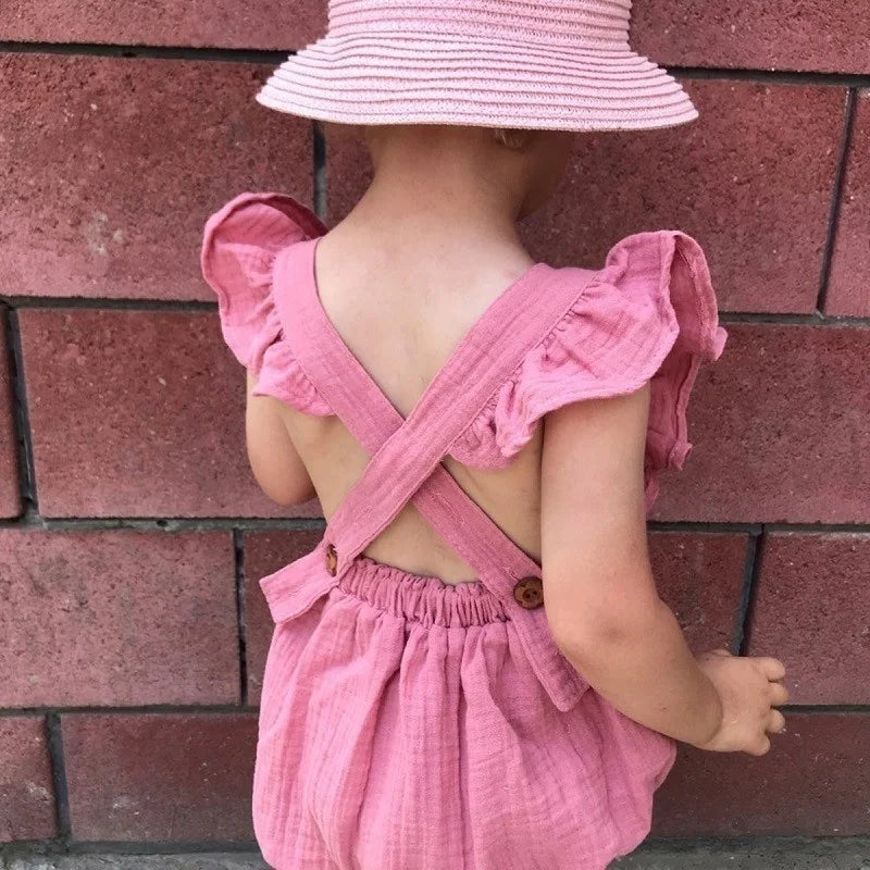 Barboteuse Bébé Rose Poudré