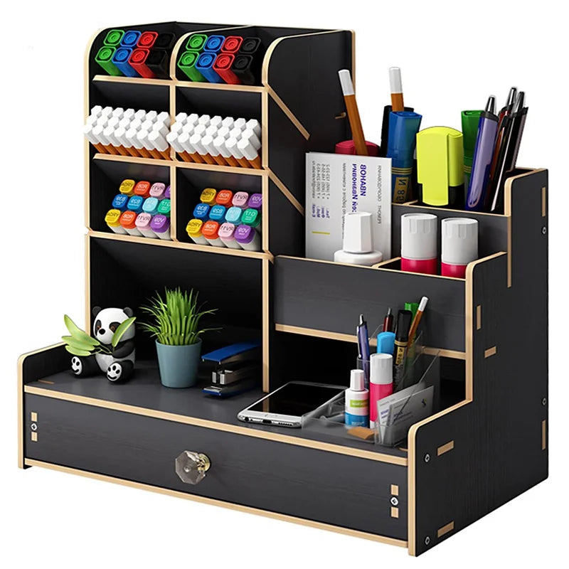 Organiseur Bureau Bois Élégant